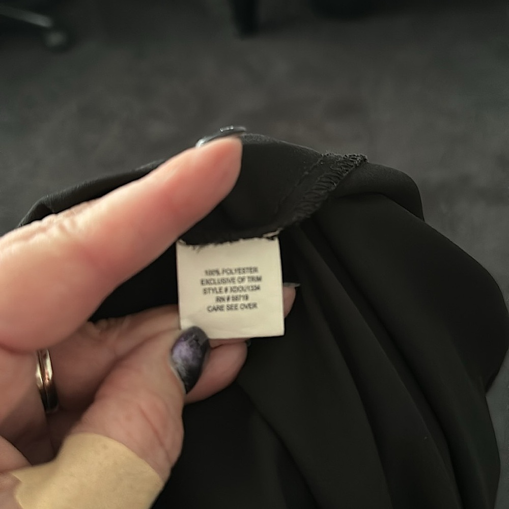Women’s black blouse size large. - Picture 6 of 6